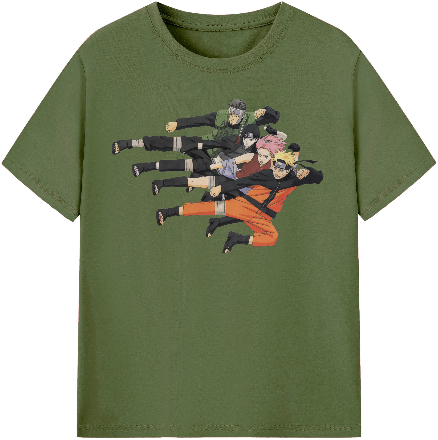 （画像用） NARUTO -ナルト- うずまき ナルト Uzumaki Naruto 綿100％半袖Tシャツ（フロントプリント）